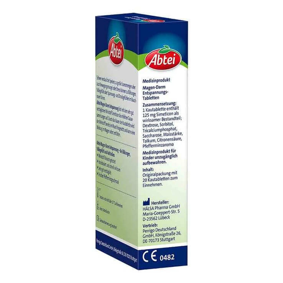 Abtei Gastrointestinal Relief, 20 kauwtabletten