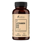 Vitamine D3 + K2-capsules, 120 capsules