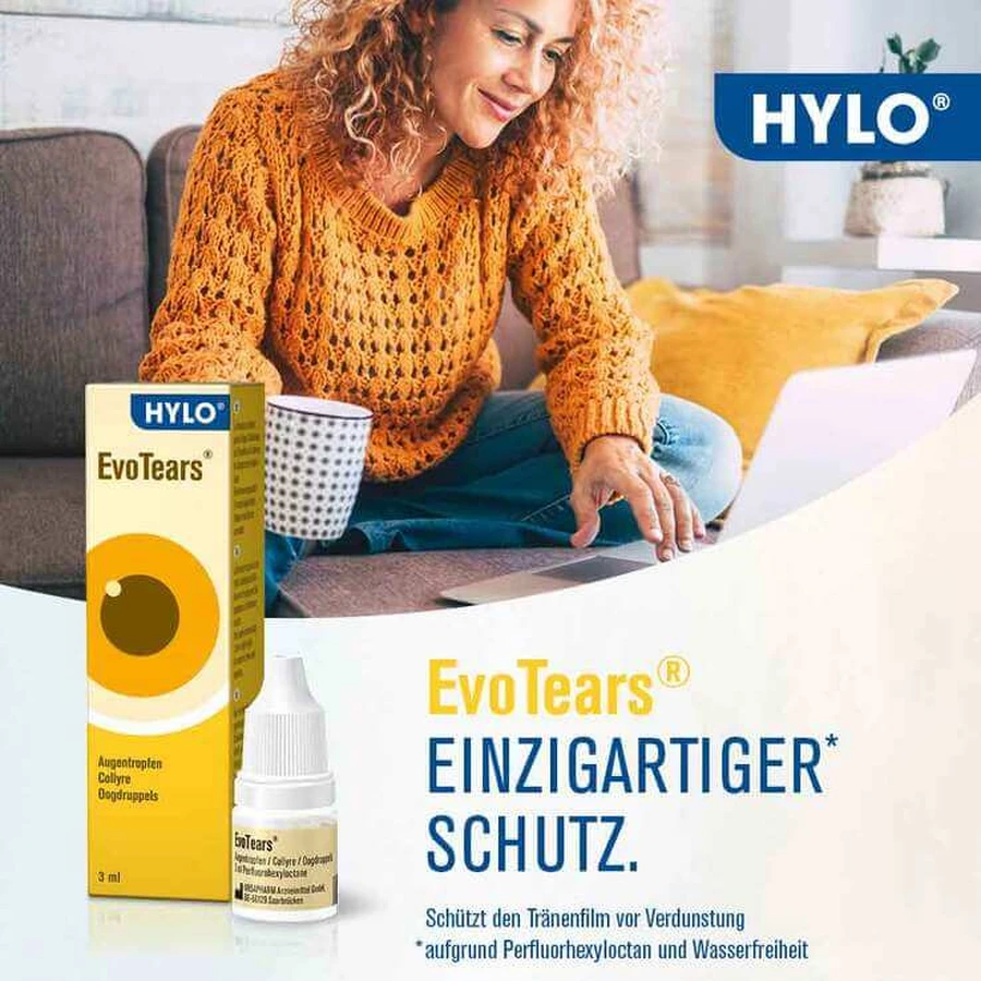 EvoTears® Augentropfen, 2x3 ml Augentropfen