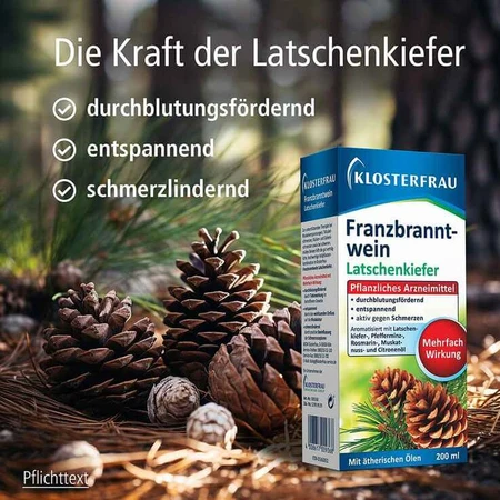 Klosterfrau Franzbranntwein Latschenkiefer, 200 ml Franzbranntwein