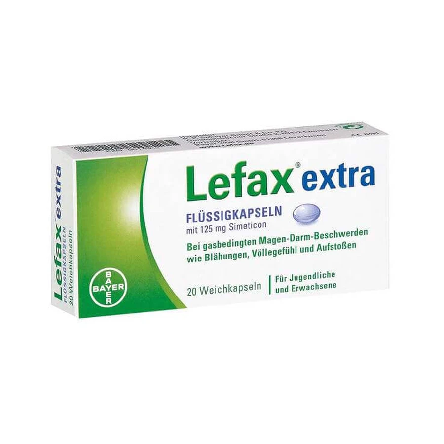 Lefax Extra Liquid Capsules, 20 capsules