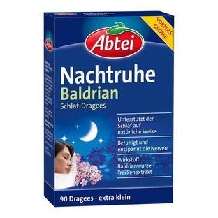 Abtei Nachtruhe Baldrian Schlaf-Dragees, 90 St Dragees