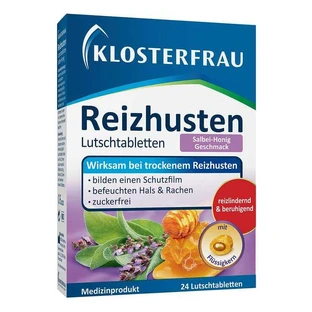 Klosterfrau Dry Cough Sage-Honey Lozenges, 24 Lozenges