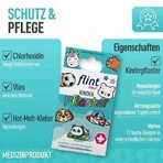 Flint Med Children's Bandages, 13x22mm, Hypoallergenic, Sensitive, 12 Bandages