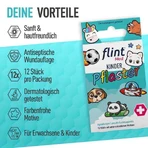 Flint Med Children's Bandages, 13x22mm, Hypoallergenic, Sensitive, 12 Bandages