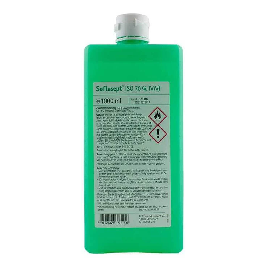 Softasept® ISO 70% (v/v) oplossing, 250 ml oplossing