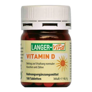Vitamin D 12.5 µg (500 IU) Tablets, 180 tablets