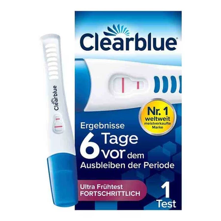 Clearblue-zwangerschapstest: 6 dagen ervoor — 2 hormoontests, 1 zwangerschapstest