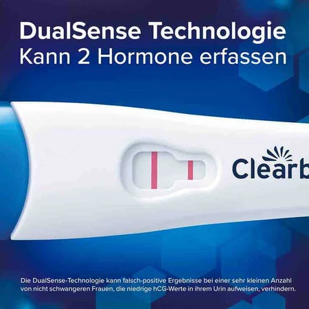 Clearblue-zwangerschapstest: 6 dagen ervoor — 2 hormoontests, 1 zwangerschapstest