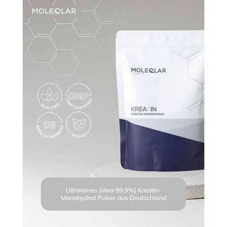 Moleqlar Creatina monohidrato en polvo, 300 g de polvo