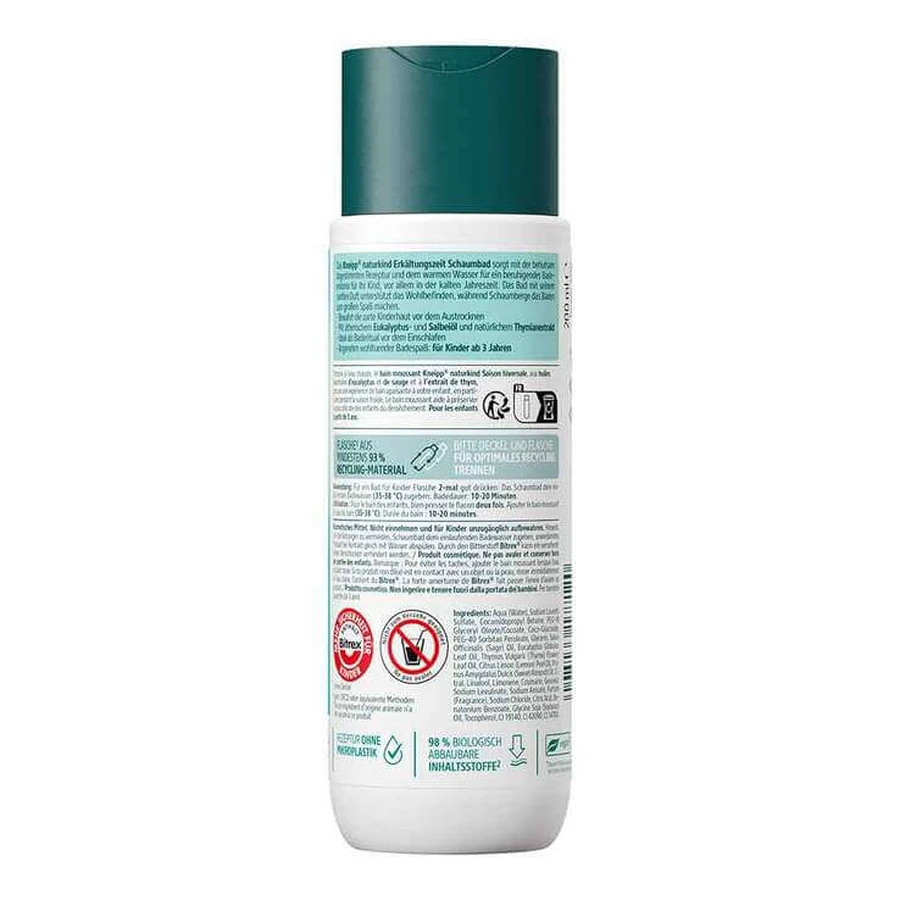 Kneipp naturkind Badschuim voor het koude seizoen, 200 ml Bad