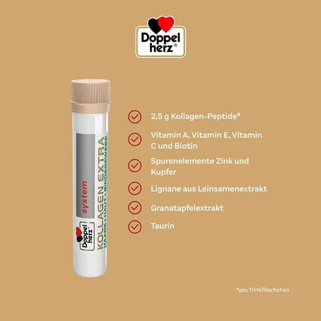 Doppelherz Collagen Extra System, ampoules buvables, 2 boîtes de 30 ampoules buvables