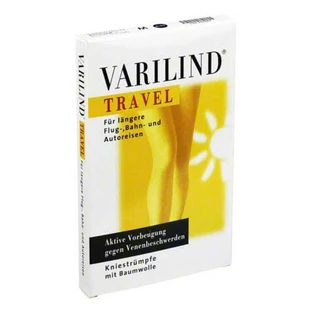 Calcetines hasta la rodilla Varilind Travel, blancos, talla M, paquete de 2