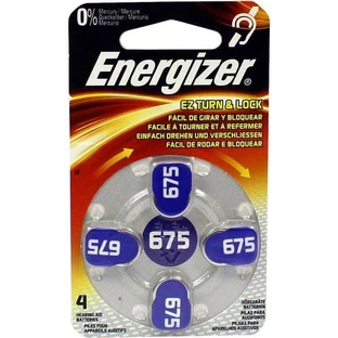 Pilas para audífonos Energizer 675, 4 unidades, sin especificar