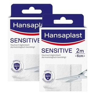 Apósitos hipoalergénicos Hansaplast Sensitive, 6 cm x 2 m, 2 apósitos