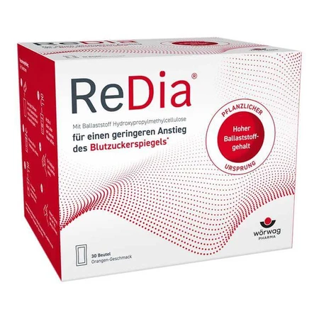 Redia Fiber Drink-korrels, 2 x 30 x 12 g korrels voor het bereiden van een orale suspensie