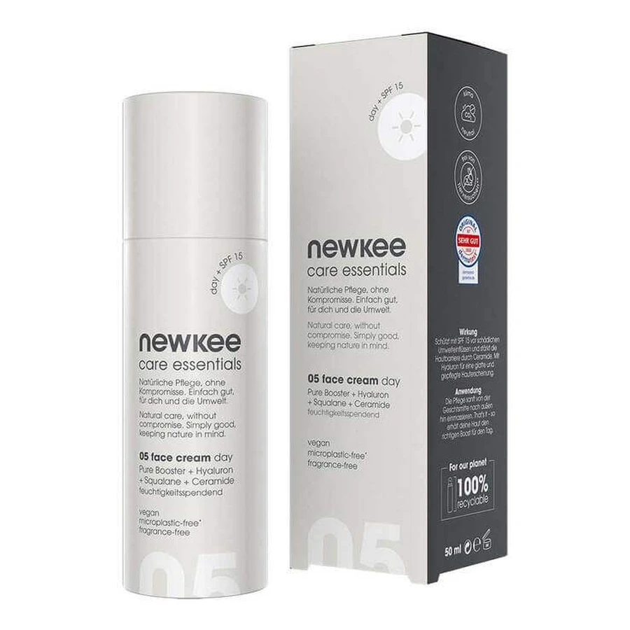 Newkee Day Cream with Hyaluronic Acid + SPF 15, 50 ml Day Cream