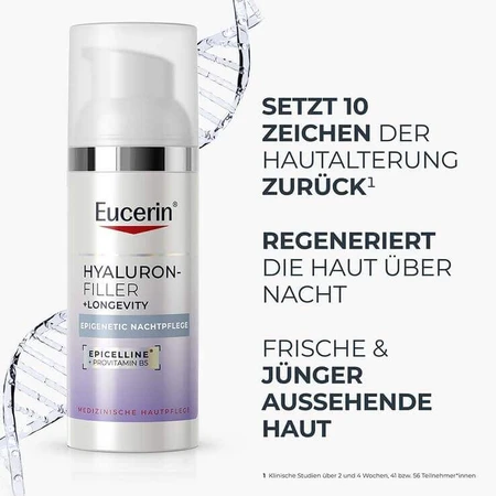 Eucerin Anti-Age Hyaluron-Filler Epigenetic Night, crema de noche de 50 ml