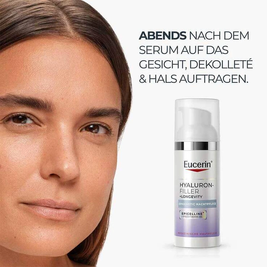 Eucerin Anti-Age Hyaluron-Filler Epigenetic Night, crema de noche de 50 ml