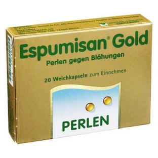 Espumisan Gold Perlen gegen Blähungen, 20 St Weichkapseln