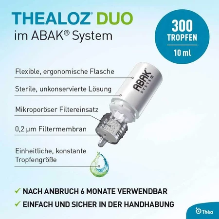 Thealoz® Duo Eye Drops, 3 x 10 ml eye drops