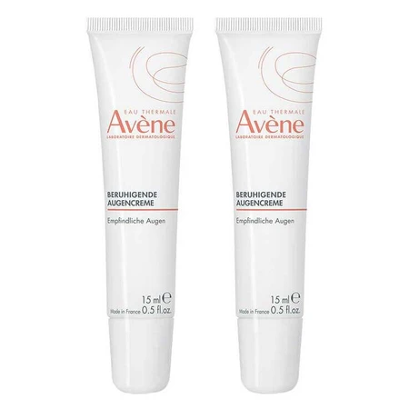 Crema calmante para el contorno de los ojos de Avene, 2 x 15 ml de crema para el contorno de los ojos