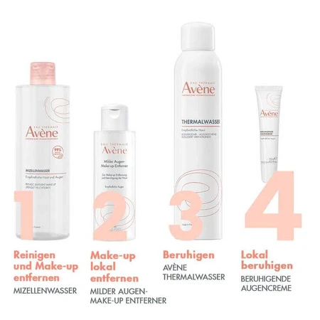 Crema calmante para el contorno de los ojos de Avene, 2 x 15 ml de crema para el contorno de los ojos