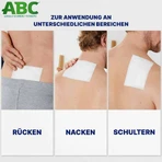 ABC-warmtepleisters, voor de gevoelige huid, van niet-geweven materiaal, Hansaplast Med, 4 pleisters