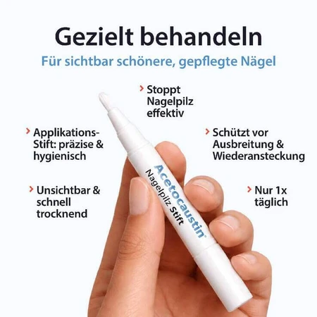 Acetocaustin-nagelschimmelpen voor de behandeling van nagelschimmel, pennen van 4 ml