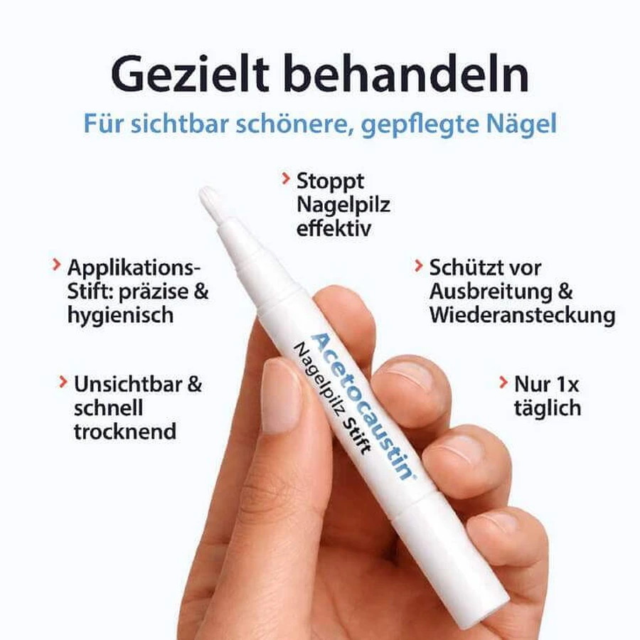 Acetocaustin-nagelschimmelpen voor de behandeling van nagelschimmel, pennen van 4 ml