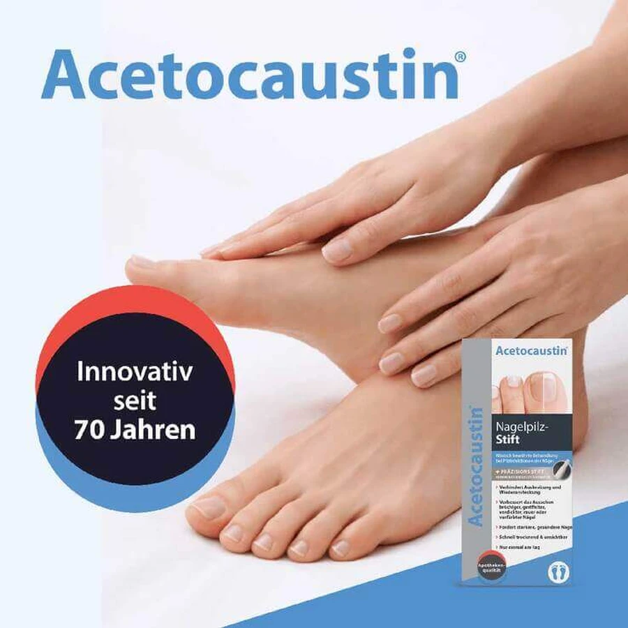 Acetocaustin-nagelschimmelpen voor de behandeling van nagelschimmel, pennen van 4 ml