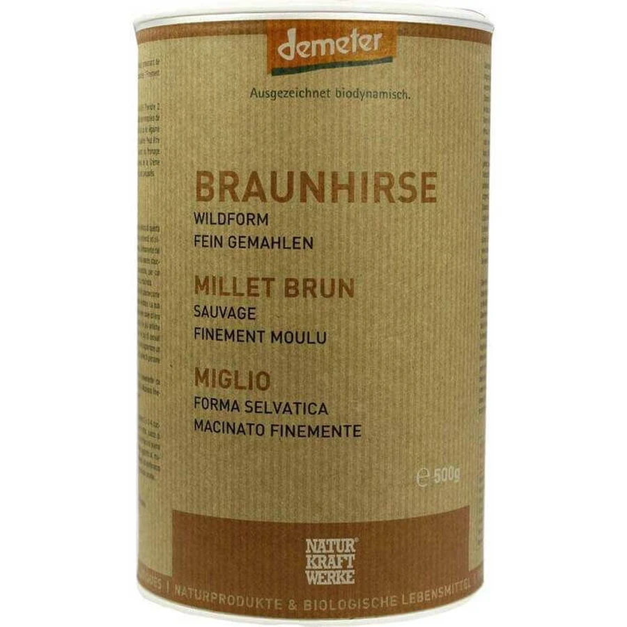 Braunhirse Bio Pulver, 500 g Pulver