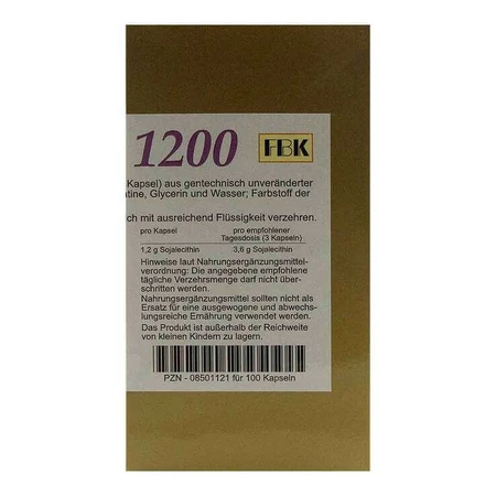 Lecithin 1200 Capsules, 500 Capsules