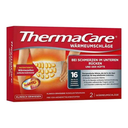 Thermacare Rückenumschläge S-XL zur Schmerzlinderung, 2x6 St