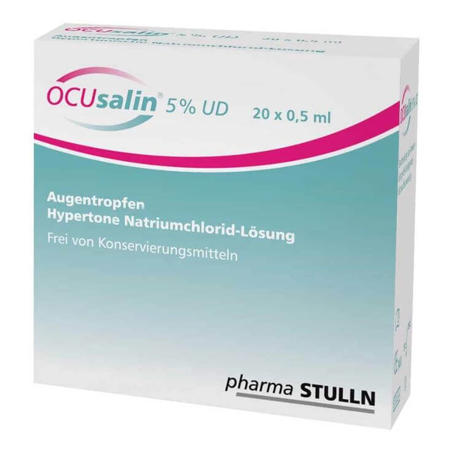 Ocusalin 5 % UD, collyre, 20 flacons de 0,5 ml