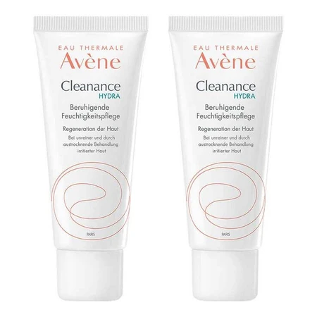 Avene Cleanance Hydra Soothing Moisturizer, 2x40 ml cream
