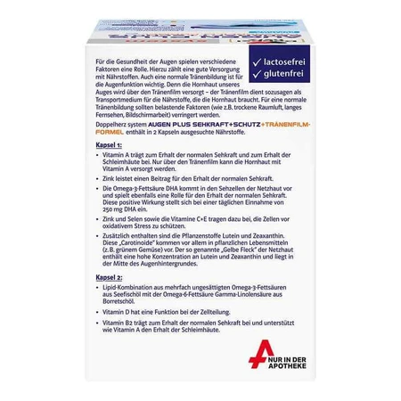 Doppelherz System Eyes Plus Vision + Protection, 3 boîtes de 120 gélules