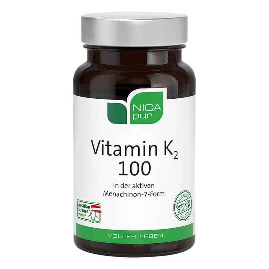 Nicapur Vitamina K2 100 capsule, 60 capsule