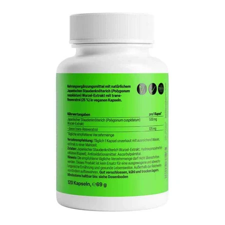 Resveratrol 125 cápsulas, 120 cápsulas