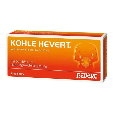 Hevert houtskooltabletten, 60 tabletten