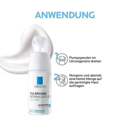 La Roche-Posay Toleriane Dermallergo oogcrème, 2 x 20 ml