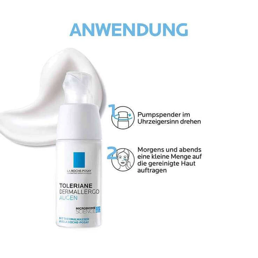 La Roche-Posay Toleriane Dermallergo oogcrème, 2 x 20 ml