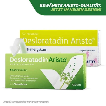 Desloratadine Aristo Antiallergic 5 mg filmomhulde tabletten, 2 x 100 filmomhulde tabletten
