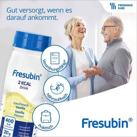 Fresubin 2 kcal Vanilla Drink, 24 x 200 ml Solution