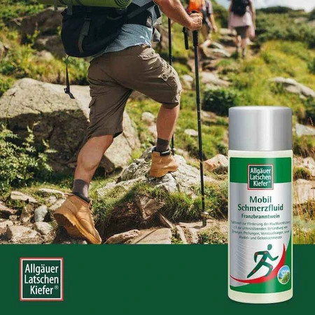 Líquido para el alivio del dolor «Allgäu Mountain Pine Mobil», solución de 250 ml