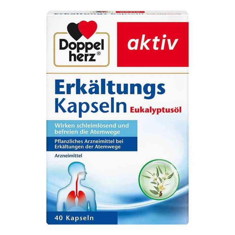 Doppelherz Erkältungskapseln Eukalyptusöl, 40 St Weichkapseln