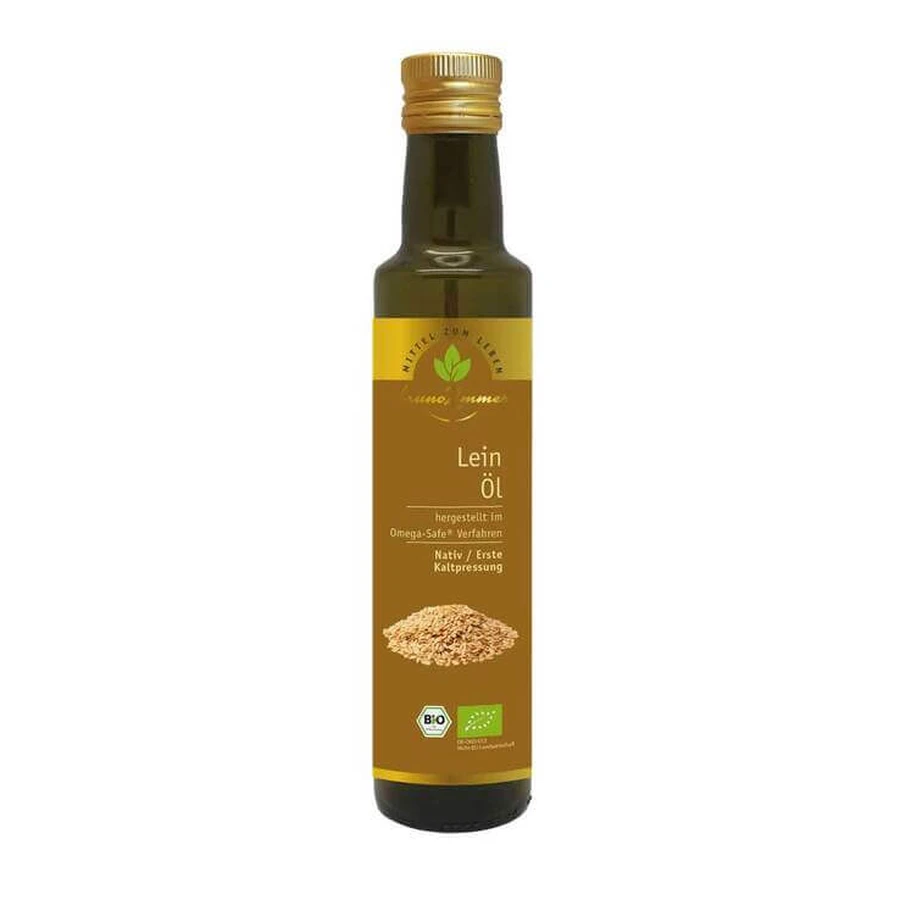 Huile de lin biologique de première pression, 250 ml