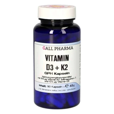 Gélules de vitamine D3 + K2 GPH, 60 gélules
