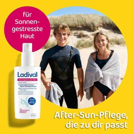 Ladival Spray para piel agudamente afectada por el sol SPF 50+, 2 envases de 150 ml con pulverizador