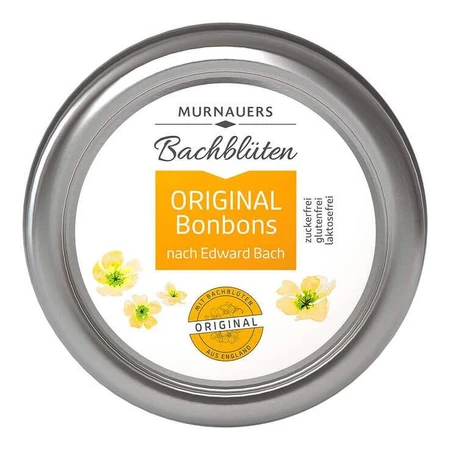 Caramelle ai fiori di Bach originali Murnauer, basate sulle formule del dottor Bach, 50 g di caramelle